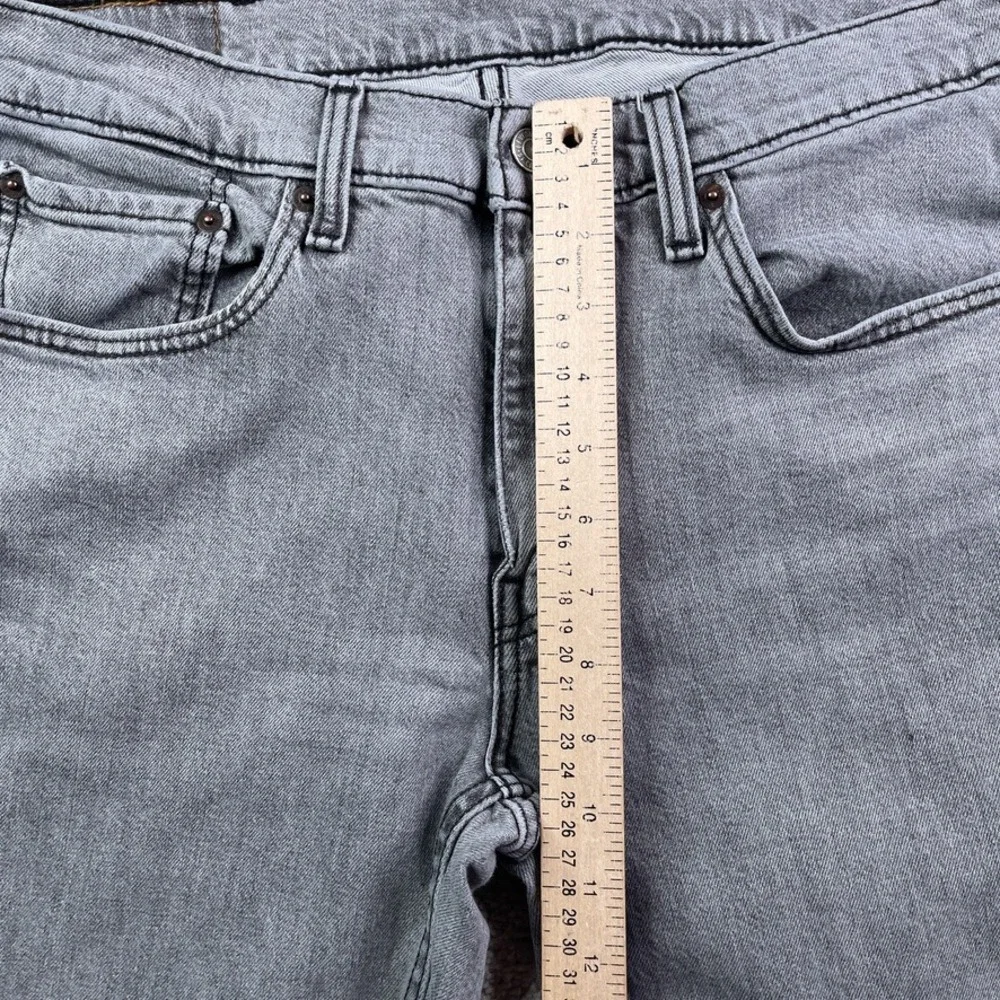 Levis Jeans Mens 32x32 Grey‎ 514 Straight Leg Stretch Denim Casual Classic